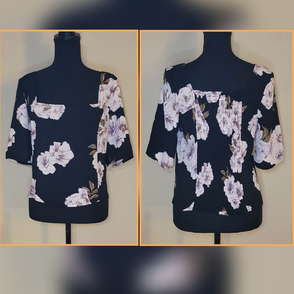 Free Press Floral Blouse